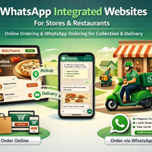 Website with Intergratetd WhatsApp Ordering Subscription