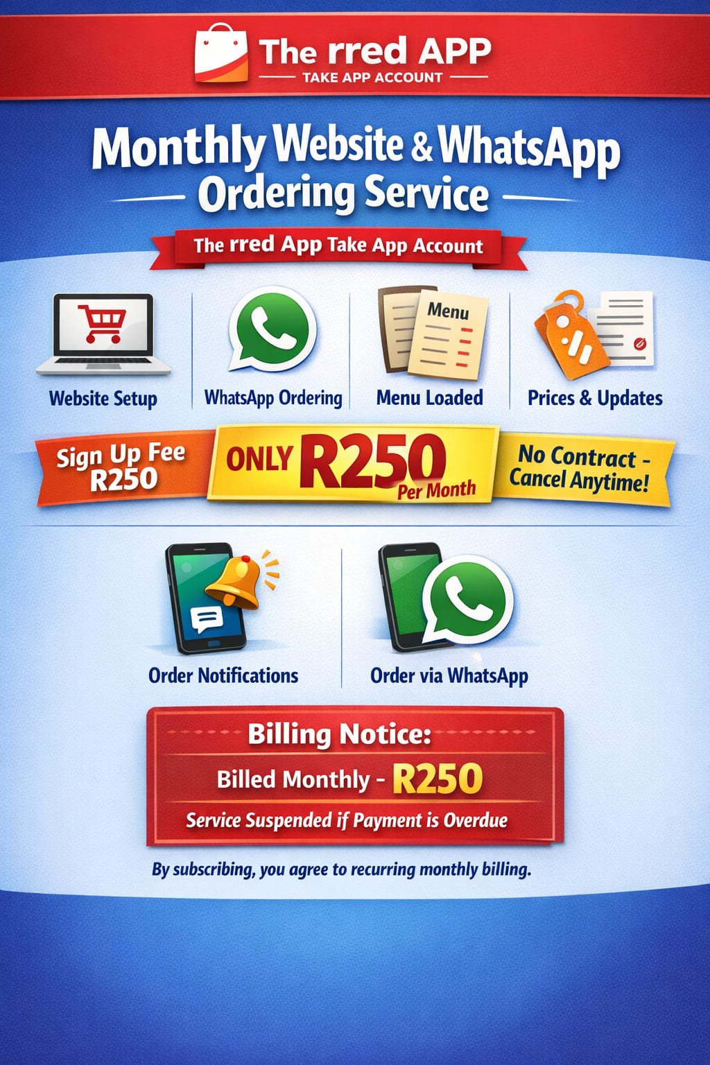 Website with Intergratetd WhatsApp Ordering Subscription - Image 2
